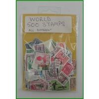 500 world stamps all different