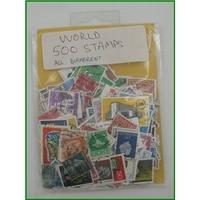 500 world stamps all different