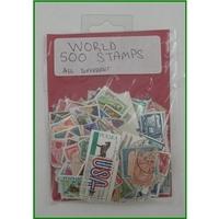 500 world stamps all different