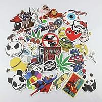 50 pcs pack random stickers car styling funny car sticker doodle motor ...