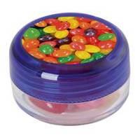50 x Personalised Round container with 12 gr. jelly beans - National Pens