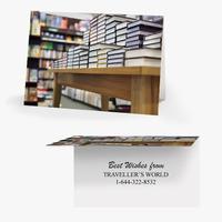 50 x personalised table of books card national pens