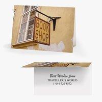 50 x Personalised Book Shop Sign Card - National Pens