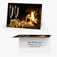 50 x Personalised Log Fire Card - National Pens