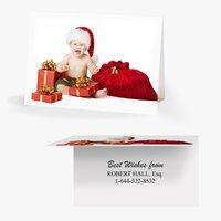 50 x Personalised Christmas Baby Card - National Pens