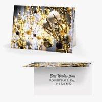 50 x personalised gold decorations card national pens