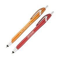 50 x personalised pens metallic cirrus pen with stylus national pens