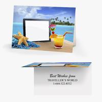50 x Personalised Tablet on the Beach Card - National Pens