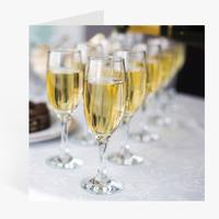 50 x personalised champagne glasses card national pens