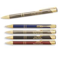 50 x Personalised Pens Gold Trim Paragon Pen - National Pens