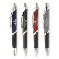 50 x personalised pens esprit soft touch pen chrome national pens