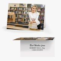 50 x personalised librarian photo card national pens