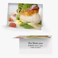 50 x Personalised Scallop Card - National Pens