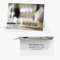 50 x personalised reserved card national pens