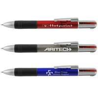 50 x personalised pens 4 colour multi ink pen national pens