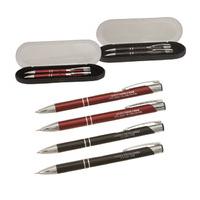 50 x personalised pens paragon pen and pencil gift set national pens