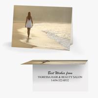 50 x personalised walk on beach card national pens