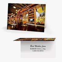 50 x Personalised Bar Taps Card - National Pens