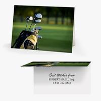 50 x Personalised Golf Bag Card - National Pens