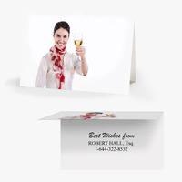 50 x Personalised Raise A Glass Card - National Pens