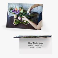 50 x Personalised Flower Arranging Card - National Pens