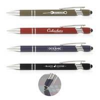 50 x personalised pens alpha soft touch pen with stylus national pens