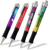 50 x Personalised Pens Chrome Contour Pen - National Pens