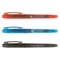 50 x Personalised Pens Translucent Plastic Cap Pen with Erasable Ink - National Pens