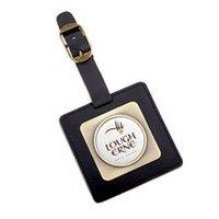 50 x Personalised Faux Leather Square Bag Tag - National Pens