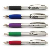 50 x Personalised Pens Cabaret Image Silver Pen - National Pens