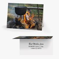 50 x Personalised Camp Fire Card - National Pens