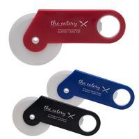 50 x Personalised Pizza cutter with bottle opener - National Pens