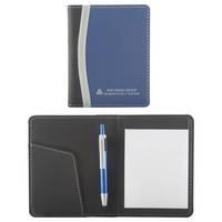 50 x personalised notepad with business card holder and stylus pen nat ...