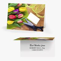 50 x Personalised Bouquet Card -...