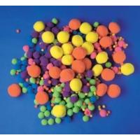 500 Piece Neon Fluffy Poms Pack Various Colours & Sizes