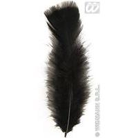 50 x black 10cm marabou feathers