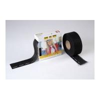 50mm Vilene Iron On Edgefix Folding Stabiliser Tape Black