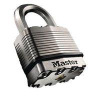 50MM LONG SHACKLE LAMINATED STEEL PADLOCK - TITANIUM REINFORCED