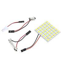 5050 SMD 36 LED Warm White Dome Bulb Light for Car Interior with 3 Adapters