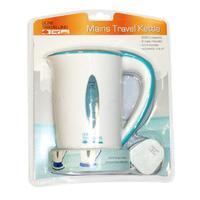 500ml Mains Travel Kettle With 2 Cups