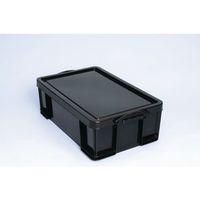 50L BLACK POLYPROPYLENE 100% RECYCLED BOX (carded)