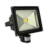 50w ip65 rated led floodlight cw pir sensor cool white