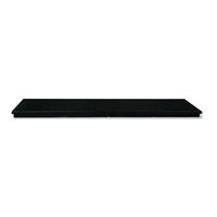 50In x 15In Slabbed Black Granite Hearth, From Carron Fireplaces