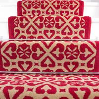 50cm Width - Traditional Moroccan Red Stair Carpet