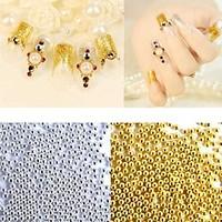 50g/pack New Gold Silver Metal Caviar Beads 3d Nail Art Decorations DIY