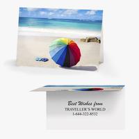 50 x Personalised Sun Umbrella Card - National Pens