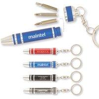 50 x Personalised Mini Multi bit Screwdriver Keyring - National Pens