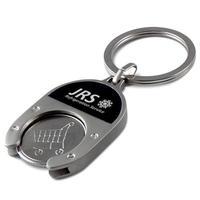50 x personalised euro trolley coin keytag national pens