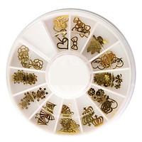 50pcs different shaped metal nail art decoration