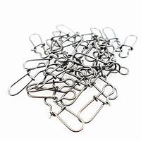 50 pcs Other Tools Fishing Snaps Swivels g/Ounce mm inch, Metal General Fishing